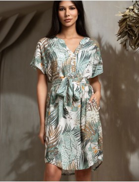 Короткая туника с поясом Mia-Amore LIANORA 5853, Цвет: мультицвет, Размеры: 2XL/3XL