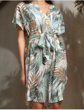 Короткая туника с поясом Mia-Amore LIANORA 5853, Цвет: мультицвет, Размеры: 2XL/3XL, изображение 4