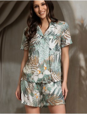 Пижама с шортами Mia-Amore LIANORA 5855, Цвет: мультицвет, Размеры: 2XL, изображение 3