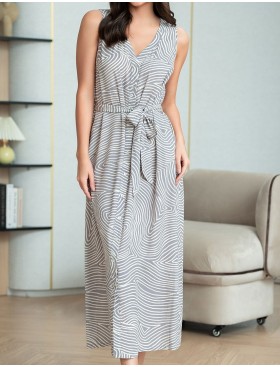 Удлиненное платье-рубашка Mia-Amore ALMA 5874, Цвет: серый, Размеры: 2XL, изображение 4