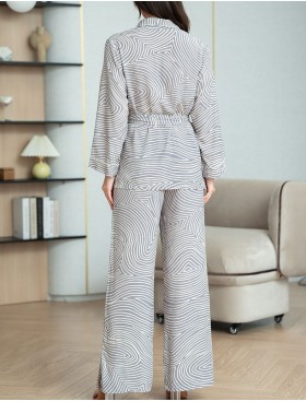 Пижама из тканой вискозы Mia-Amore ALMA 5876, Цвет: серый, Размеры: 2XL, изображение 2
