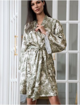 Короткий халат-кимоно Mia-Amore ANTONIA 4973, Цвет: мультицвет, Размеры: 2XL/3XL, изображение 3