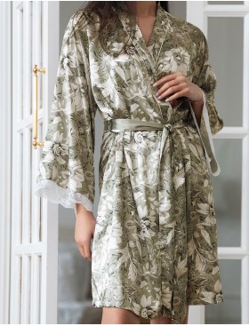 Короткий халат-кимоно Mia-Amore ANTONIA 4973, Цвет: мультицвет, Размеры: 2XL/3XL, изображение 4