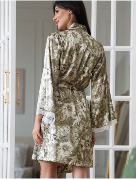 Короткий халат-кимоно Mia-Amore ANTONIA 4973, Цвет: мультицвет, Размеры: 2XL/3XL, изображение 2
