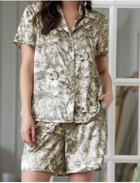 Шелковый комплект с шортами Mia-Amore ANTONIA 4974, Цвет: мультицвет, Размеры: 2XL, изображение 4