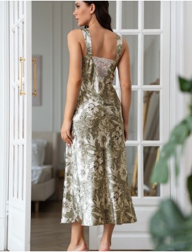 Длинная шелковая сорочка Mia-Amore ANTONIA 4978, Цвет: мультицвет, Размеры: 2XL, изображение 2
