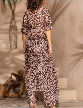 Комплект из принтованной сетки Mia-Amore EVERLY 2386, Цвет: коричневый, Размеры: 2XL, изображение 2