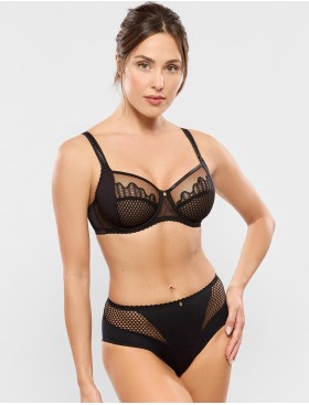 Бюстгальтер мягкий Empreinte 07233 LUNA чёрный, Цвет: чёрный, Размеры: 100E, изображение 2