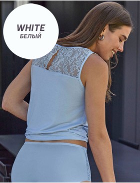 Майка на широких бретелях Janira ANGIE 1040232 white, Цвет: white (белый), Размеры: L, изображение 2