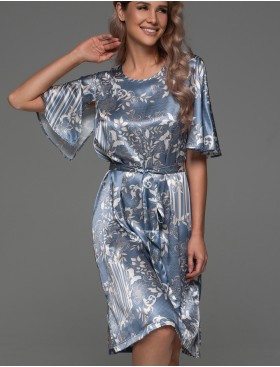 Шелковая туника с поясом Mia-Amore JANE 4657, Цвет: мультицвет, Размеры: 2XL/3XL