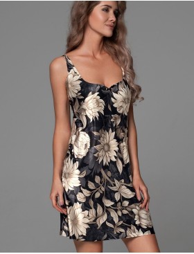 Шелковая сорочка с цветами Mia-Amore DENISA 4860, Цвет: мультицвет, Размеры: 2XL, изображение 4
