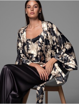 Шелковый комплект-тройка Mia-Amore DENISA 4865, Цвет: мультицвет, Размеры: 2XL