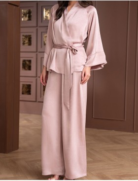 Пижама с широкими брюками Mia-Amore SMOKY ROSE 9015, Цвет: розовый, Размеры: 3XL, изображение 4