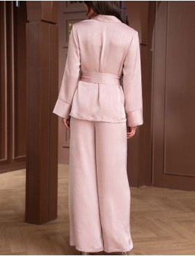 Шелковый комплект Mia-Amore SMOKY ROSE 9017, Цвет: розовый, Размеры: 3XL, изображение 3