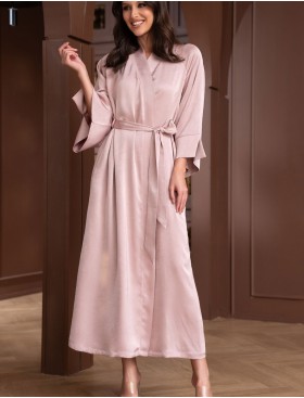 Длинный халат-кимоно Mia-Amore SMOKY ROSE 9019, Цвет: розовый, Размеры: L/XL, изображение 4