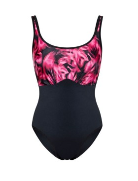 Купальник для бассейна Kris Line BARBADOS body soft full cup, Цвет: черный+фуксия, Размеры: 85E, изображение 5