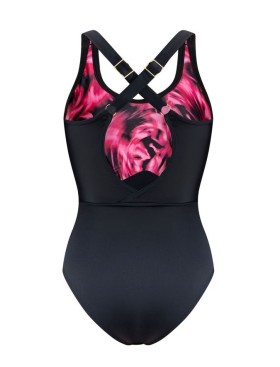 Купальник для бассейна Kris Line BARBADOS body soft full cup, Цвет: черный+фуксия, Размеры: 85E, изображение 6