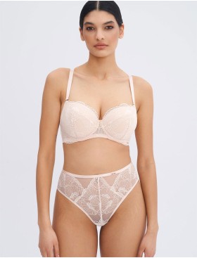 Завышенные стринги Alles POSH ROUTINE stringi classic телесный, Цвет: телесный, Размеры: M, изображение 3