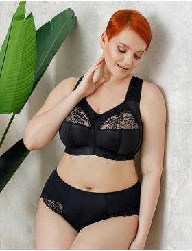 Трусы слипы-миди Honey H34-17-K чёрный, Цвет: чёрный, Размеры: L, изображение 3