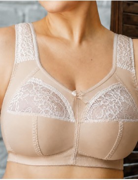 Мягкий бюстгальтер без косточек Honey H44-22-L крем-брюле/молочный, Цвет: крем-брюле/молочный, Размеры: 100B