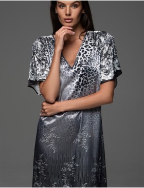 Длинная просторная сорочка Mia-Amore KARMELITA 4738, Цвет: мультицвет, Размеры: 5XL