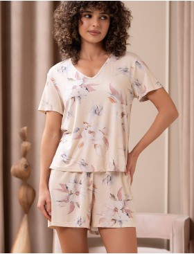 Пижама футболка с шортами Mia-Amore NYMPHEA 5844, Цвет: пастельный, Размеры: 2XL, изображение 3