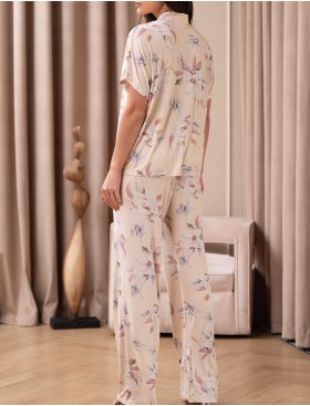 Пижама рубашка с брюками Mia-Amore NYMPHEA 5846, Цвет: пастельный, Размеры: 2XL, изображение 2