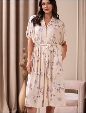 Халат на пуговицах Mia-Amore NYMPHEA 5847, Цвет: пастельный, Размеры: 2XL, изображение 4