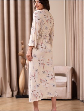 Длинный запашной халат Mia-Amore NYMPHEA 5849, Цвет: пастельный, Размеры: S/M, изображение 2