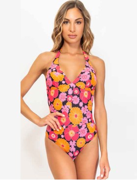 Слитный купальник с мягкой чашкой Sielei HIPPIE OP53 nero, Цвет: nero (черный), Размеры: 75B