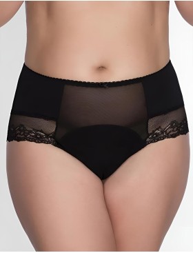 Трусы бразилиана Akcent SIZE PLUS 005, Цвет: черный, Размеры: XL