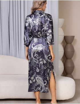 Рубашка с тонким поясом Mia-Amore JULIET 4908 черника, Цвет: черника, Размеры: L, изображение 4