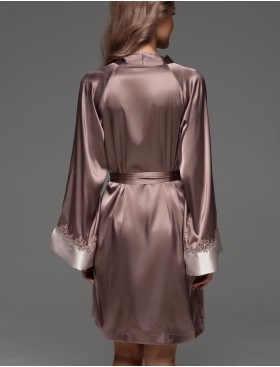 Короткий запашной халат Mia-Amore MACCIATO 4673 макиато, Цвет: макиато, Размеры: 2XL/3XL, изображение 3