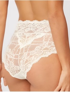 Высокие трусы слипы Ysabel Mora 10141 BASIC LACE шампань, Цвет: шампань, Размеры: S, изображение 2