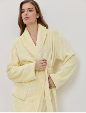 Длинный теплый халат Aruelle CECILIE, Цвет: жёлтый, Размеры: S