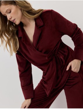 Велюровый женский костюм Aruelle CLARET SET, Цвет: бургундское вино, Размеры: S