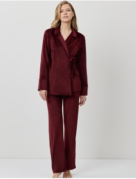 Велюровый женский костюм Aruelle CLARET SET, Цвет: бургундское вино, Размеры: S, изображение 2