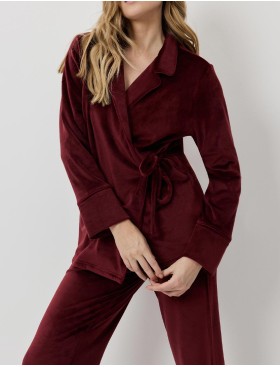 Велюровый женский костюм Aruelle CLARET SET, Цвет: бургундское вино, Размеры: S, изображение 4