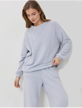 Тёплый домашний комплект Aruelle DIANNE SET, Цвет: светло-голубой, Размеры: M