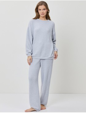 Тёплый домашний комплект Aruelle DIANNE SET, Цвет: светло-голубой, Размеры: M, изображение 2