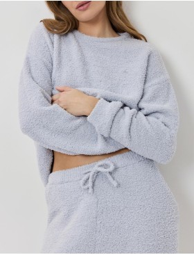Тёплый домашний комплект Aruelle DIANNE SET, Цвет: светло-голубой, Размеры: M, изображение 4