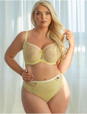 Бюстгальтер мягкий балконет Kris Line LIMONCELLO half cup soft лимон, Цвет: лимон, Размеры: 75H, изображение 4