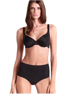 Бесшовные трусы с высокой талией Lormar FREE slip nero, Цвет: nero (черный), Размеры: M, изображение 5