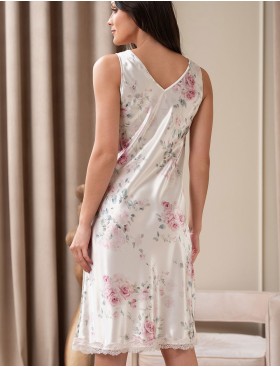 Сорочка средней длины Mia-Amore FELICIA 9038, Цвет: молочный, Размеры: 2XL, изображение 2