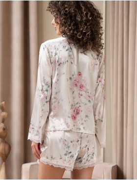 Пижама рубашка с шортами Mia-Amore FELICIA 9046, Цвет: молочный, Размеры: 2XL, изображение 2