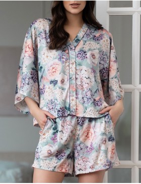 Шелковый комплект с шортами Mia-Amore MARIEL 4965, Цвет: мультицвет, Размеры: 3XL, изображение 4