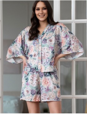 Шелковый комплект с шортами Mia-Amore MARIEL 4965, Цвет: мультицвет, Размеры: 3XL, изображение 3