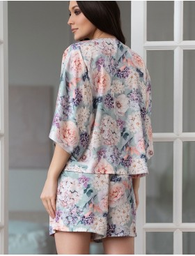Шелковый комплект с шортами Mia-Amore MARIEL 4965, Цвет: мультицвет, Размеры: 3XL, изображение 2