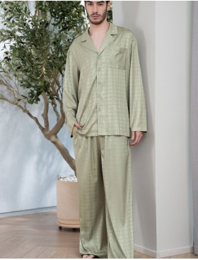 Мужская классическая пижама Mia-Amore TOSCANA 3931, Цвет: оливковый, Размеры: 3XL, изображение 3