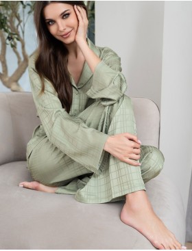 Пижама-двойка с брюками Mia-Amore TOSCANA 9077, Цвет: оливковый, Размеры: 3XL, изображение 4